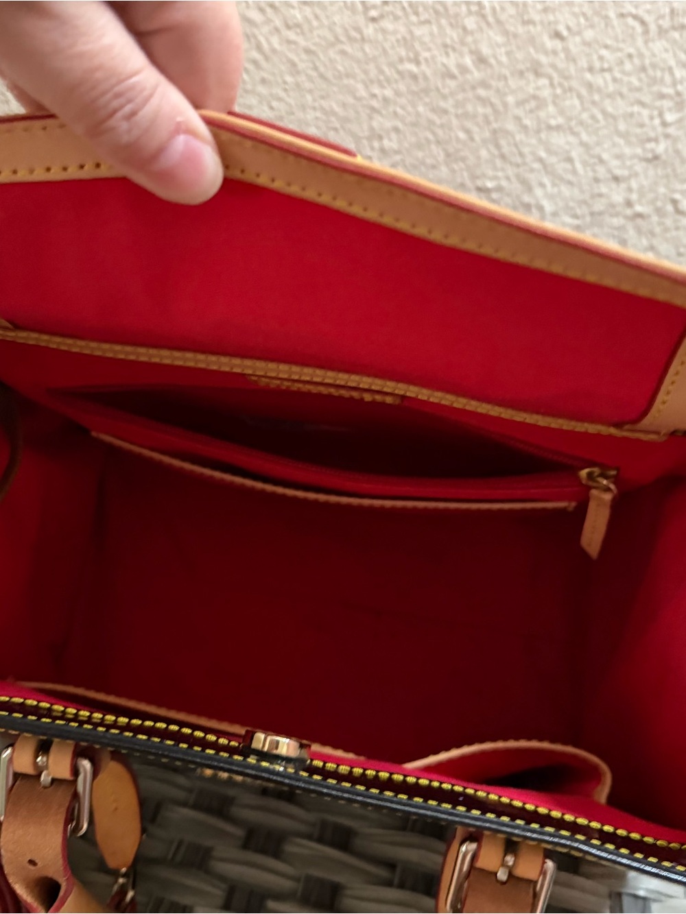Dooney & Bourke Janine Black Patent Leather Satchel Tote Bag w/ Leather Handles - Picture 6 of 15